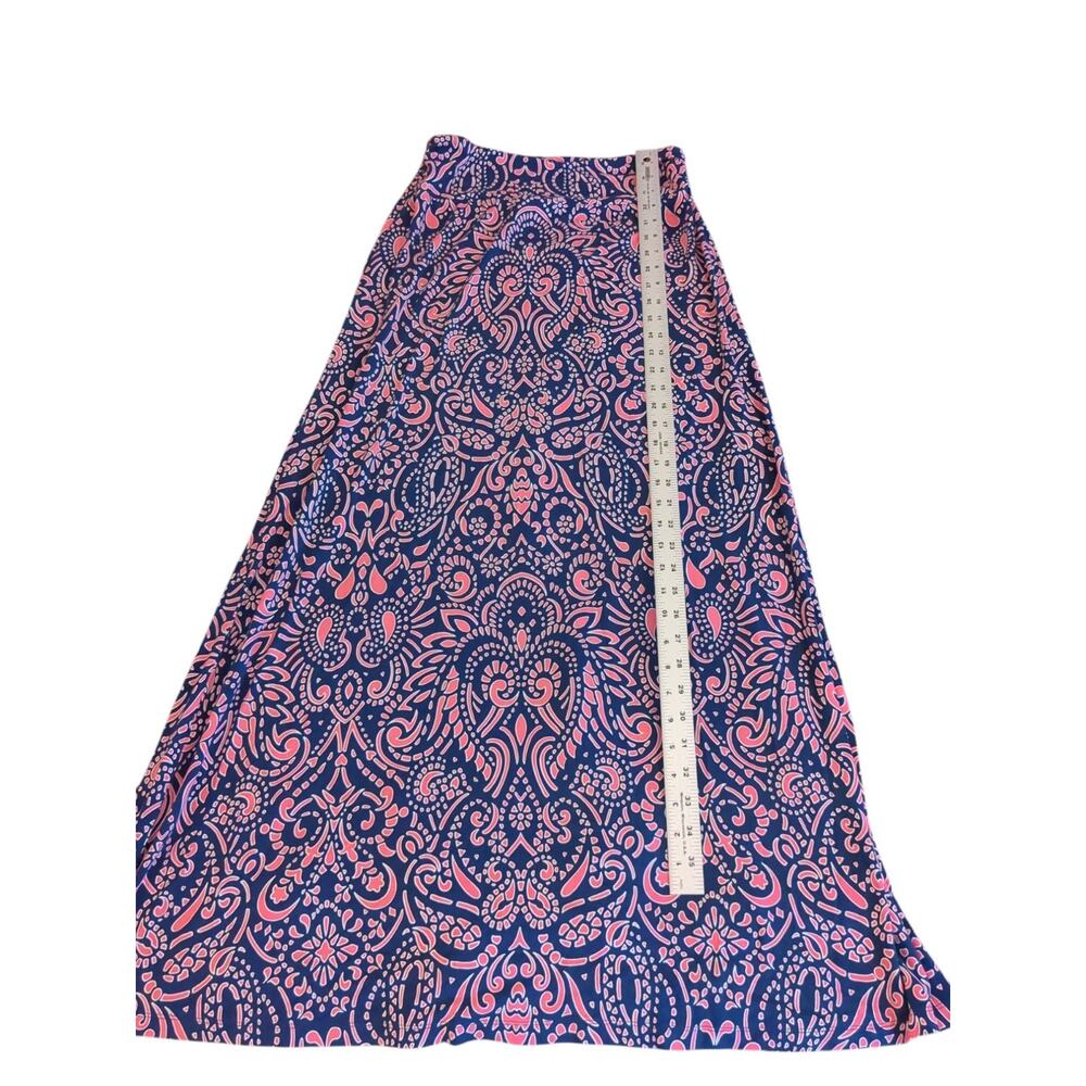 Cynthia Rowley Blue And Pink Maxi Skirt Women's Size M - Picture 3 of 6